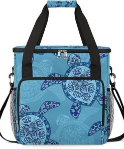 Turtle Pattern Art Coffee Maker Carrying Bag for Keurig K-Mini or K 2