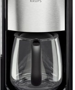 KRUPS FME414 Programmable Coffee Maker with Glass Carafe and LED Control panel- 12-Cup