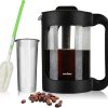 Pour Over Coffee Makers Ceramic Coffee Dripper (Size02 Black) 4 Pour Over Coffee Makers Ceramic Coffee Dripper (Size02 Black) 4