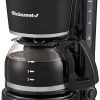 Elite Gourmet EHC-5055 Automatic 5-Cup Brew & Drip Coffee Maker with Pause N Serve Reusable Filter- On/Off Switch
