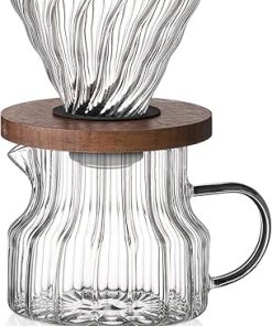 Bincoo Glass Drip Coffee Maker 500ML-Pour Over Coffee Maker Set 2