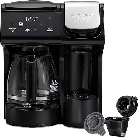 Hamilton Beach 49911 FlexBrew Trio 2-Way Coffee Maker- Single Serve & Full 12c Carafe 2 Hamilton Beach 49911 FlexBrew Trio 2-Way Coffee Maker- Single Serve & Full 12c Carafe - Image 2