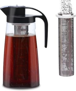 70oz/2L Cold Brew Coffee Maker with Stainless Steel Fine-mesh Filter- Leak-proof Tritan Plastic Tea Pitcher 2