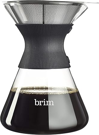 Brim 6 Cup Pour Over Coffee Maker Kit- Simply Make Rich Brim 6 Cup Pour Over Coffee Maker Kit- Simply Make Rich