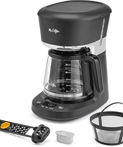 Mr. Coffee 12 Cup Dishwashable Coffee Maker with Advanced Water Filtration & Permanent Filter