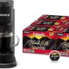 Keurig K-Café Single Serve Coffee Maker with Folgers Black Silk Dark Roast Coffee- 72 K-Cup Pods