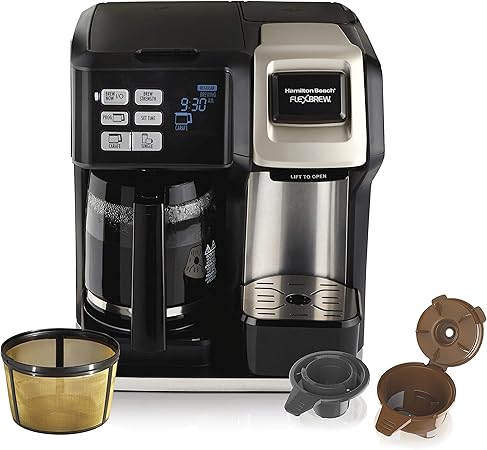 Hamilton Beach FlexBrew Trio 2-Way Coffee Maker- Compatible with K-Cup Pods or Grounds Hamilton Beach FlexBrew Trio 2-Way Coffee Maker- Compatible with K-Cup Pods or Grounds