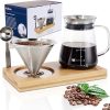 Cold Brew Coffee Maker Starter Kit – Half Gal Mason Jar- Stainless Filter Basket 4