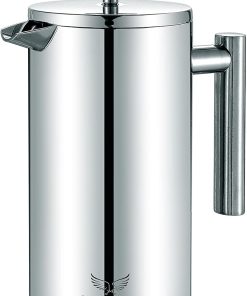 French Press Coffee Maker – Stainless Steel French Press- 34 ounce/1000ml Capacity 2