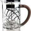Cafe Ole Floral Cafetière- 3-Cup (350ml) French Press Filter Coffee Maker for 1
